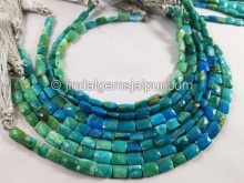 Natural Blue Opalina Faceted Chicklet Beads